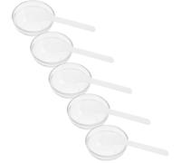 TOYZFRIENDY 5 ensembles Set de Bols Verre pour Masque Facial Mélangeur Huiles Essentielles Bol Spa Transparent et Épais pour Esthéticienne Usage Maison et Salon de Beauté