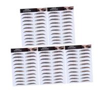TOYZFRIENDY 5 pièces Autocollants Sourcils Poil Naturel Transfert Tatouage Semi-permanent Imperméable pour Maquillage et Facile à Utiliser