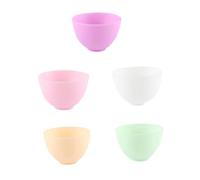 TOYZFRIENDY 5 pièces Bol Silicone Souple Bol sans Odeur Chute pour Préparation Mélange de Masque Facial pour Usage Domestique Lot
