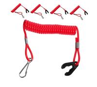 TOYZFRIENDY 5 pièces Cordon de Sécurité Arrêt Urgence pour Moteur Bord Lot de Attaches Robustes pour Bateau Indispensable pour Sécurité Rapide et Fiable