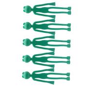 TOYZFRIENDY 5 pièces Lot de Attaches Jardinage Animaux Plastique Ceintures de Fixation pour Plantes et Branches Support Décoratif Vert Grenouille pour Jardin et Parc