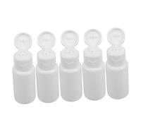 TOYZFRIENDY 5 pièces Set de Petites Bouteilles de Voyage Flacons Cosmétiques Rechargeables avec Bouchon Rabattable pour Lotions Shampoings et Soins Pratiques et Légers pour Déplacements