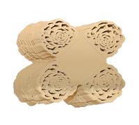 TOYZFRIENDY 50 Caissettes à Bonbons en Chocolat Ajourées Bordure de Fleur Ajourée Couleur Or Réfléchissant Légères et Compactes pour Mariage Fête et Présentation de Desserts