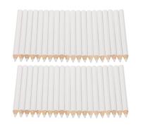 TOYZFRIENDY 50 pièces Crayons de Manucure Blancs Stylo Cire Adhésif pour Décorations Outils Précis pour Nail Art Dotting et Bricolage Applicateur Pierres Portable