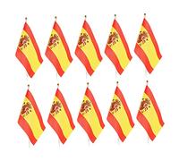 TOYZFRIENDY 50 Pièces Drapeaux à Main Petits Fanions pour Coupe Monde Qatar Équipes Décoratifs Portables