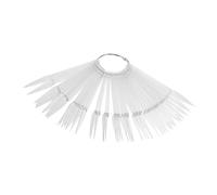 TOYZFRIENDY 50pièces Lot De Faux Bâtonnets Colorés Pour Présentation Planches De Couleurs Guide Entraînement Pour Nail Art