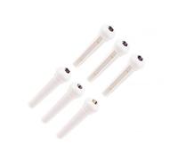 TOYZFRIENDY 6 pièces Chevilles de Pont Plastique pour Guitare Goupilles Dattache Cordes et Accessoires Blancs pour