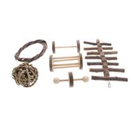 TOYZFRIENDY 6 pièces Jouets à Mâcher Naturels pour Lapins et Hamsters Accessoires Durables pour Petits Animaux Jouets Ennui pour Rongeurs et Cochons