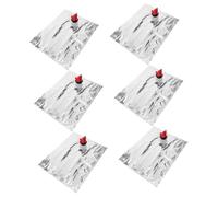 TOYZFRIENDY 6 pièces Lot Pochettes Recharge Vin avec Robinet à Charnière Sacs de Rangement Réutilisables pour Boissons Conservation et Transport Faciles Voyage et Fêtes