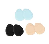 TOYZFRIENDY 6 pièces Mini Houppettes Poudre Lavables avec Ruban Applicateurs Doux pour Maquillage Visage Réutilisables pour Poudre et Minérale