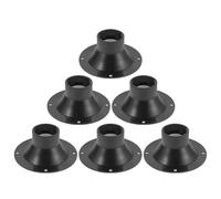 TOYZFRIENDY 6 Pièces Plastic Audio Horn Tweeter for Home Theater and Stage Sound System High-Frequency Treble Speaker Horn with Screw Mount Compact Design for Professional Audio Replacement