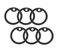 TOYZFRIENDY 6 pièces Silicone Protective Covers for Dog Tags Noise-reducing Name Tag Rings for Dogs and Cats Pet Mute Circles in