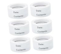 TOYZFRIENDY 6 rouleaux Étiquettes Adhésives Date à Écrire pour Congélateur pour Stockage Lait Maternel Autocollants Pratiques pour Conservation et Identification Facile