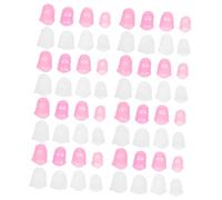 TOYZFRIENDY 64 Pièces Silicone Guitar Finger Protectors Soft Non Slip Fingertip Covers For Beginners Suitable For Electric Acoustic Classical Guitars Ukulele And String Instruments
