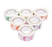 TOYZFRIENDY 7 rouleaux Étiquettes Autocollantes Semaine Jours Colorées pour Organisation Restauration Papier Amovibles et Personnalisables pour Alimentaire