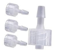 TOYZFRIENDY 8 pièces Adaptateur de Verrouillage Plastique Raccords Tuyauterie PP Résistants Température et Chimie Compatibles Tubes Luer Lock Kit Connecteurs Sécurisés pour Applications