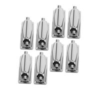 TOYZFRIENDY 8 pièces Chrome Drum Lugs Double Hole Design Stable Snare Drum Hardware Compatible With Various Kits Easy Installation Percussion Replacement Parts