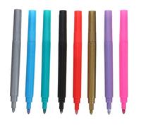 TOYZFRIENDY 8 pièces Lot de Marqueurs Métalliques pour Verre Lavables et Séchage Rapide pour Verre à Vin Scrapbooking et Peinture Couleurs Vives pour Fêtes et Événements