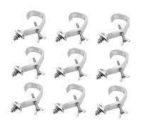 TOYZFRIENDY 9 pièces Crochets de Fixation Lumière Scène Aluminium Pinces Antidérapantes pour Truss et Projecteurs Support Robuste pour Installation Sécurisée sur Structures de Scène