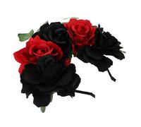 TOYZFRIENDY Accessoire Cheveux Fleur Rose Simulée Halloween Bandeau Floral et Filles Décoration Coiffure Carnaval et Fête