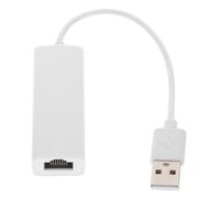 TOYZFRIENDY Adaptateur Réseau USB Ethernet Rj-45 Blanc en Abs 10/100mbps sans Retard ni Pilote pour Ordinateur Portable et Bureau