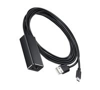 TOYZFRIENDY Adaptateur USB vers Ethernet Rj45 Micro USB Compact pour TV et Stick TV, Convertisseur Réseau 100 Mbps Noir, Connectique Stable sans Mise en Mémoire Tampon, Usage Domestique