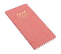 TOYZFRIENDY Agenda de Poche A6 2026 en Papier Épais Planificateur Quotidien Anglais Compact Rose Organisateur Annuel Portable pour Bureau, École et Maison, Format Carnet Pratique
