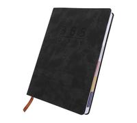 TOYZFRIENDY Agenda Journalier Noir Carnet de Planification Quotidien Hebdomadaire Mensuel Organiseur de Bureau et Cahier Écriture pour Étudiants et Professionnels