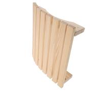 TOYZFRIENDY Appui-tête en Bois Massif de Pin de Sibérie pour Sauna - Support Ergonomique de Dossier Résistant la Chaleur - Accessoire Spa Naturel Fait Main pour Relaxation Cervicale