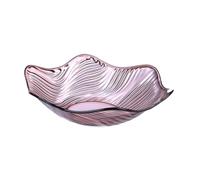 TOYZFRIENDY Assiette à Fruits Plastique Cristal Grand Modèle Design Fleur Ondulé pour Apéritifs Bonbons et Salades Plateau Multifonction pour Maison