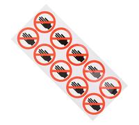 TOYZFRIENDY Autocollant Avertissement Sécurité Adhésif Ne Toucher pour Machines Outils Prévention Risques Pose Facile et Rapide Usage Industriel et Public