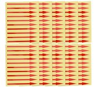 TOYZFRIENDY Autocollants Fléchés Adhésifs pour Tableau de Bord Indicateurs Directionnels Réfléchissants Rouges Résistants à L’Humidité Lot de 200 Pièces pour Signalisation Précise et