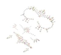 TOYZFRIENDY Autocollants Phosphorescents Pour Visage 3 Pièces, Bijoux De Visage Strass Verts, Tatouages Temporaires Lumineux, Pour Fêtes Halloween Adultes, Soirée Cosplay, Déguisement Festival