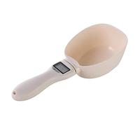 TOYZFRIENDY Balance Cuillère Électronique Portable Balance Alimentaire de Cuisine Haute Précision Cuillère Détachable avec Écran LED Doseuse et Compacte pour Aliments et Animaux Blanche