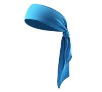 TOYZFRIENDY Bandeau Bleu Unisexe Respirant et Extensible Bandeau Course Absorbant Head Tie Large pour Tennis Yoga Jogging et Sports Équipe