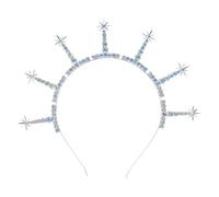 TOYZFRIENDY Bandeau Bohème pour Cheveux de Mariée en Alliage Étoiles à Six Branches et Strass Scintillants, Accessoire Léger et Résistant pour Mariage, Bal et Fêtes, Couronne Étoilée