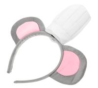 TOYZFRIENDY Bandeau Oreilles de Souris Grise Accessoire Costume pour Halloween et Cosplay Déguisement Adulte Utilisation Quotidienne Confortable et Durable