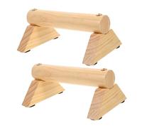 TOYZFRIENDY Barres de Push-up Bois avec Patins Antidérapants Accessoire Fitness Portable pour Entraînement Abdominal et Renforcement Musculaire