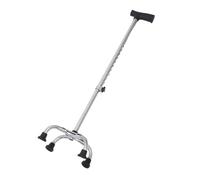 TOYZFRIENDY Béquille Ergonomique Réglable Acier Inoxydable avec Base Quadripode Antidérapante pour Adultes Stabilité et Équilibre Améliorés pour Marche Intérieure et Extérieure