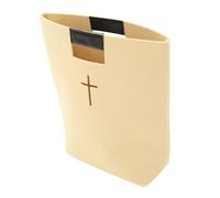 TOYZFRIENDY Bible Carrying Case Felt Tote Bag With PU Handle Large Capacity Shopping And Church Study Pouch Cross Design Bible Cover Handbag For Religious Gifts