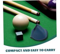 TOYZFRIENDY Billiard Chalk Holder PU Case Scratch Resistant Pool Cue Chalk Bag with Hanger Compact and Portable Storage for Clubs Bars and Home Use