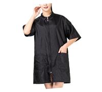 TOYZFRIENDY Blouse de Travail Imperméable et Respirante pour Barbier Vêtements de Coiffure avec Poches Protection Professionnelle pour Salon et Usage Domestique Xl Noire
