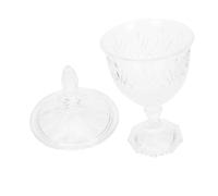 TOYZFRIENDY Bocal Verre Hermétique Décoratif avec Couvercle Pot de Stockage Transparent Style Européen pour Bonbons Snacks et Bijoux Récipient Pratique pour Maison et