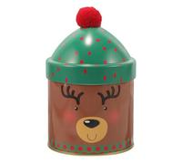 TOYZFRIENDY Boîte à Bonbons de Noël en Métal avec Couvercle Petite Boîte à Goûter Anti-Poussière Contenant à Bonbons pour Garçon et Filles de Rangement Décorative pour Friandises