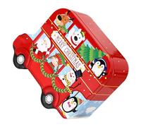 TOYZFRIENDY Boîte de Rangement Décorative en Fer-Blanc Forme Voiture Rouge Boîte à Biscuits de Noël Hermétique 1 Pièce Contenant Friandises pour Fêtes et Organisation Intérieure