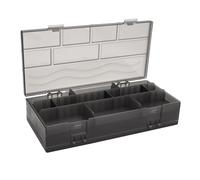 TOYZFRIENDY Boîte de Rangement pour Outils de Coiffure Portable avec Compartiments Divisés Finition Antidérapante Mate Organiseur de Ciseaux Peignes Accessoires de Coiffure Boîte Légère pour