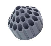 TOYZFRIENDY Boîte de Rangement Rotative pour Forets Compartiments Grise Organisateur Pratique et Compact pour Mèches de Perçage et Fraises Base Stable Antidérapante Accessibilité Facile pour