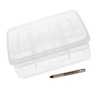 TOYZFRIENDY Boîte D'incubation pour Reptiles 16 Grilles Transparente Thermomètre, Outil D’élevage D'œufs pour Tortues Et Lézards, Incubateur Professionnel pour Terrarium, Fournitures pour Reptiles