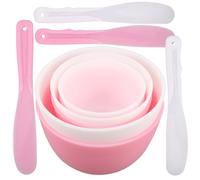TOYZFRIENDY Bol à Masque Silicone Pour Mélange De Masques Faciaux Ensemble Outils De Beauté Diy Avec Pinceau Et Spatule Tasse à Mesurer Conception Portable Et Adaptée Aux Voyages