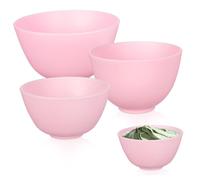 TOYZFRIENDY Bol Pour Masque Facial Fait Maison En Silicone Résistant Aux Chocs, Lot De 3 Bols De Taille Petite, Moyenne Et Grosse, Pour Spa Et Soins Esthétiques